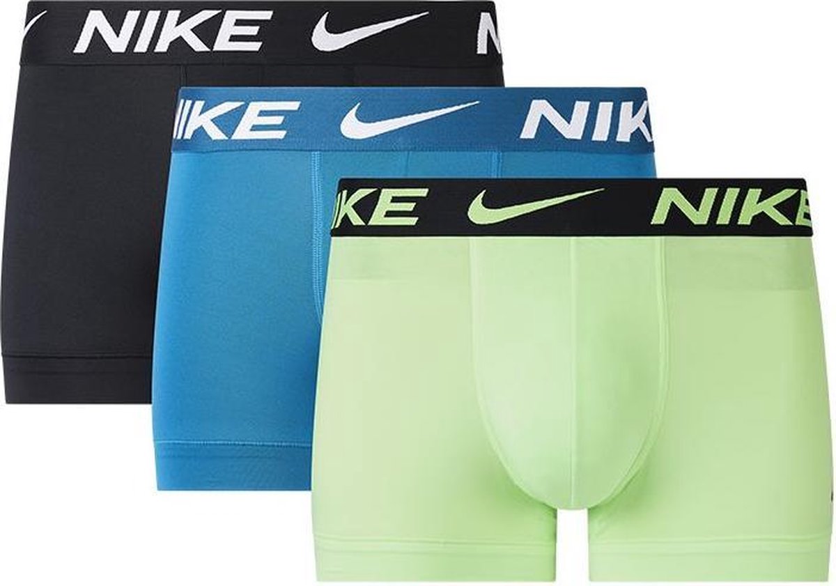Nike 3-pack boxer shorts homme noir/bleu/lime - KUW | bol