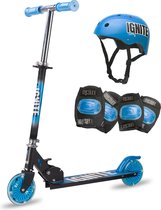 IGNITE Combo Pack - Step met Helm - Knie en Elleboog Beschermers - Blauw