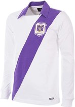 COPA Heren Rsc Anderlecht 1962-63 Retro Voetbalshirt Retro Voetbalkraag maat XL