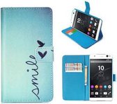 Sony Xperia C5 Ultra Hoesje Wallet Case Smile