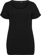 VERO MODA CURVE VMPAXI SS SOFT U-NECK Dames T-shirt - Maat 42