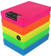 Weston Boxes, A4 Storage Box, mix neon 5 dozen.
