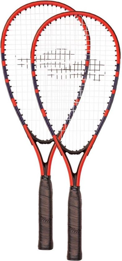 Badminton - Speedbadmintonset -  Badmintonset - Rapid ball-set - Rood - Crivit - incl. shuttles, markeerdoppen en softbal