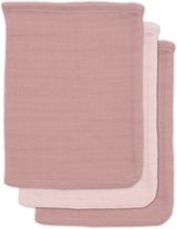 Jollein Washandjes Hydrofiel Bamboe - Pale Pink - 3 Stuks