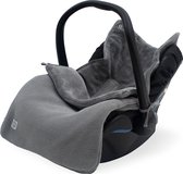 Jollein Voetenzak voor Autostoel & Kinderwagen - Basic Knit - Stone Grey