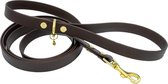 Hondenriem Bruin Biothaan | Lijn Hond | Biothane Riem Hond | Leiband | Riem voor Hond 120cm | Bruine Riem