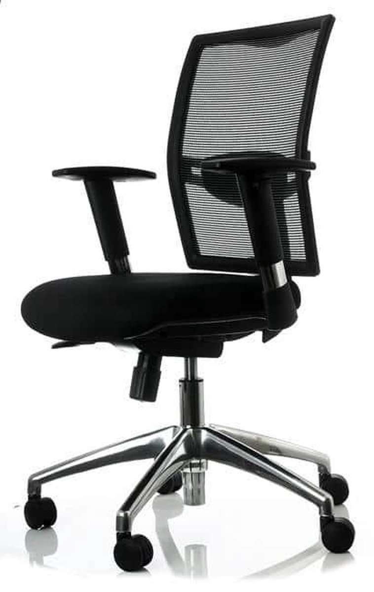 ABC Kantoormeubelen ergonomische bureaustoel 1412 en-1335 genormeerd kleur zwart kunstleer