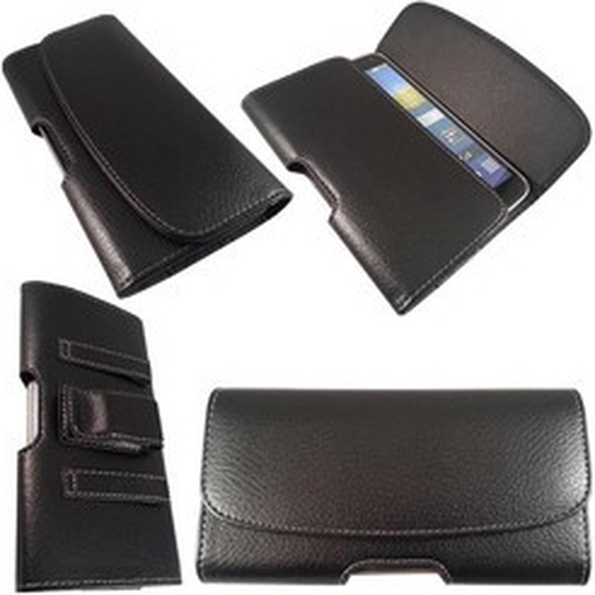 Riem holster case hoesje iPhone Xs Max Zwart