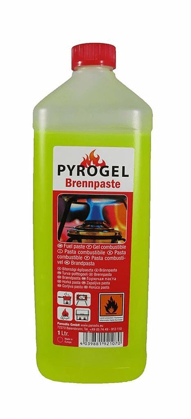 Pyrogel Brandpasta - Fles 1 Liter - Pyrogel