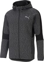 Puma evostripe fz hoodie in de kleur zwart.