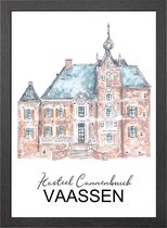 A2 KASTEEL CANNENBURCH VAASSEN POSTER IN FRAME - JOYIN