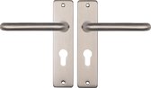 Starx Poignée de porte en acier inoxydable - Quincaillerie de Ferrures de porte - Écran de porte pour cylindre profilé (PC55) - Poignée de porte Coupé
