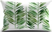 Sierkussen - Palm Leaves - Multicolor - 30 Cm X 30 Cm