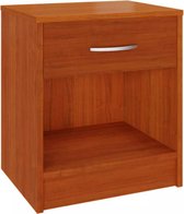 Casaria Nachtkastje incl. lade - Roodbruin - 50x40x35 cm