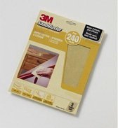 3M™ SandBlaster™ Schuurpapier vellen, 69023, Geel, P240, 3 vellen