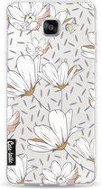 Casetastic Samsung Galaxy A5 (2016) Hoesje - Softcover Hoesje met Design - Sprinkle Leaves and Flowers Print