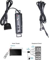 QUARKZMAN Infrarood Zender Ontvanger Sensor - 1,5m Verlengkabel 3,5mm Jack Zwart