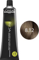 L'Oréal Teinture Teinture pour cheveux Inoa Coloration D'Oxydation 8.12 Blond Clair Pearl Cendré