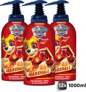 Paw Patrol showergel & shampoo Marshall - 12 stuks
