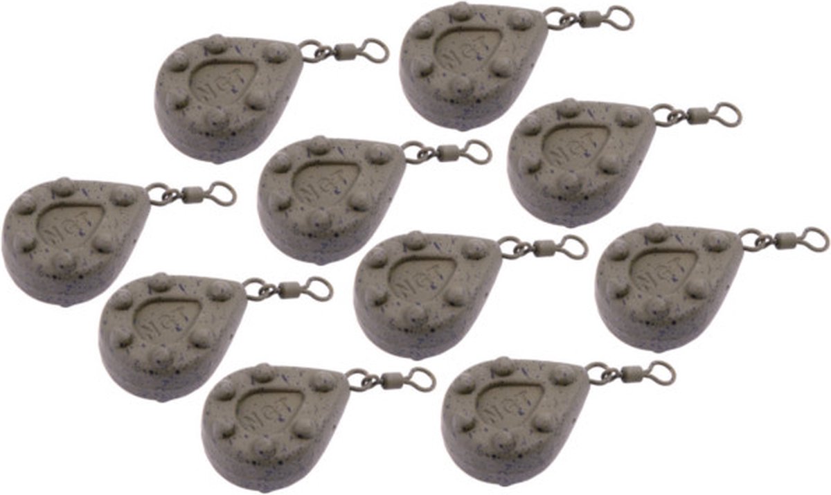NGT Gecoat Camo Lood Flat Pear 85g (10 stuks) | Wartellood