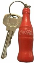 Porte-clés Bouteille de Coca-Cola Classic en Bois - Rouge