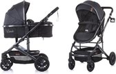 Chipolino Kinderwagen Estelle - Baby wagen - 2 in 1 - Kinderwagen met wieg en stoel - Licht en flexibel - Inclusief luiertas - Antraciet