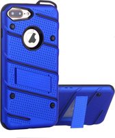 Hoesje met Standaard - Armour Stand - Telefoonhoesje voor Apple iPhone 7 Plus - Blauw