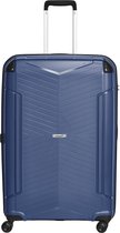 Packenger koffer - Stille koffer met harde cover- XL - 81x50x29cm - 109L - 5Kg - dubbele wielen (360°) - nummer combinatie slot - donker blauw