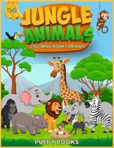 Jungle Animals Coloring book for kids 4-8