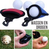 Allernieuwste Golfbal Wassen en Drogen Rood - Golfball Washer Cleaner - Handig Cadeau Geschenk voor Golfers - Waterdicht - ROOD