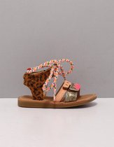 Sandalen | Meisjes | Brown Animal | Leer | Shoesme | Maat 32