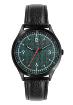 Ted Baker Manhatt 3 hands - Herenhorloge - BKPMHS115 - Groen - Zwart - Lederen horlogeband - Gespsluiting - 40 MM