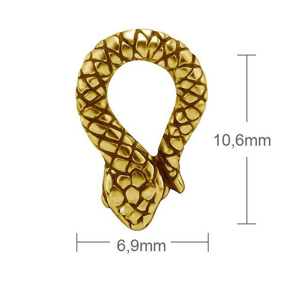 Hanger voor Oorbel Slang bol