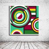 Modern Art N° 126 Canvas - 100 x 100 cm - Canvasprint - Op dennenhouten kader - Geprint Schilderij - Popart Wanddecoratie