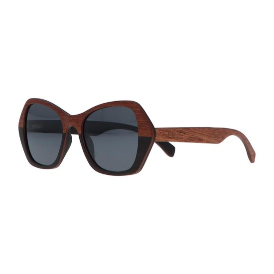 5one® Lucca XL 2-tone - Sapeli en ebony houten zonnebril voor dames van 5one® — afbeelding 2