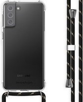 iMoshion Backcover met koord Samsung Galaxy S21 FE hoesje - Zwart / Goud