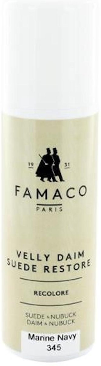 Famaco Velly Daim - flacon suède onderhoud - 75 ml flacon met depper herstelt de kleur van suede en nubuck. Kleur 322 dark tan Havane
