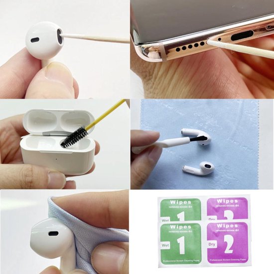 Cabantis Cleaning schoonmaak kit Geschikt voor Earpods Geschikt