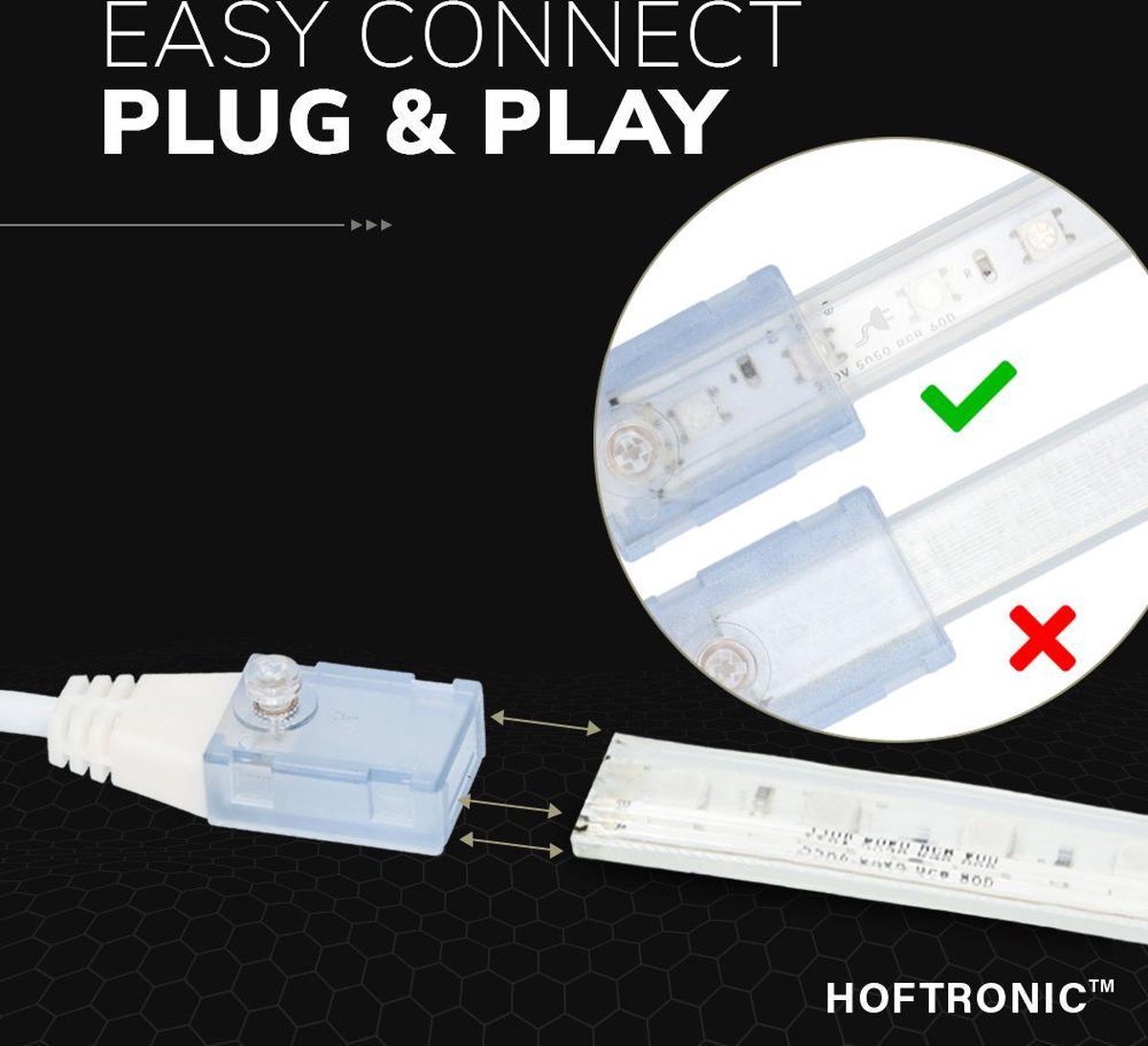 Dimmer LED strip - Plug & Play - incl. RF afstandsbediening - Flex60 &  Flex120 Series