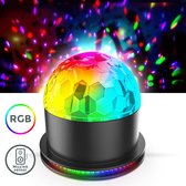 B.K.Licht - Discolamp - LED discobal - party lamp - sfeerlamp - kinderkamer lamp - muziek sensor - party licht - RGB tafellamp