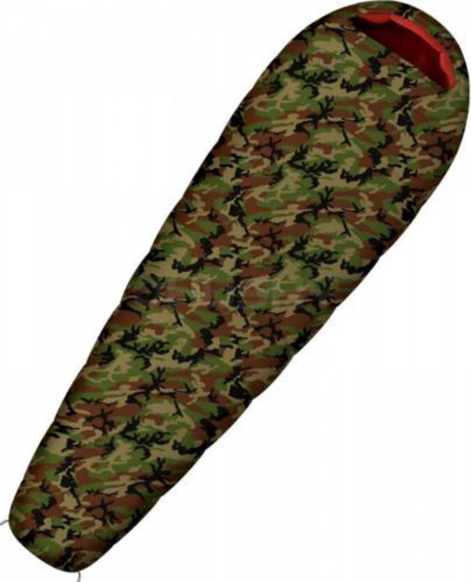Husky mummyslaapzak Army -17°C 220 x 85 cm - Camouflage Groen