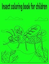 Insect coloring book for children