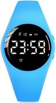West Watch - Modèle Jungle Round - Tracker d'activité/podomètre pour Enfants - Smartband - Montre de sport pour Kids - Bleu clair