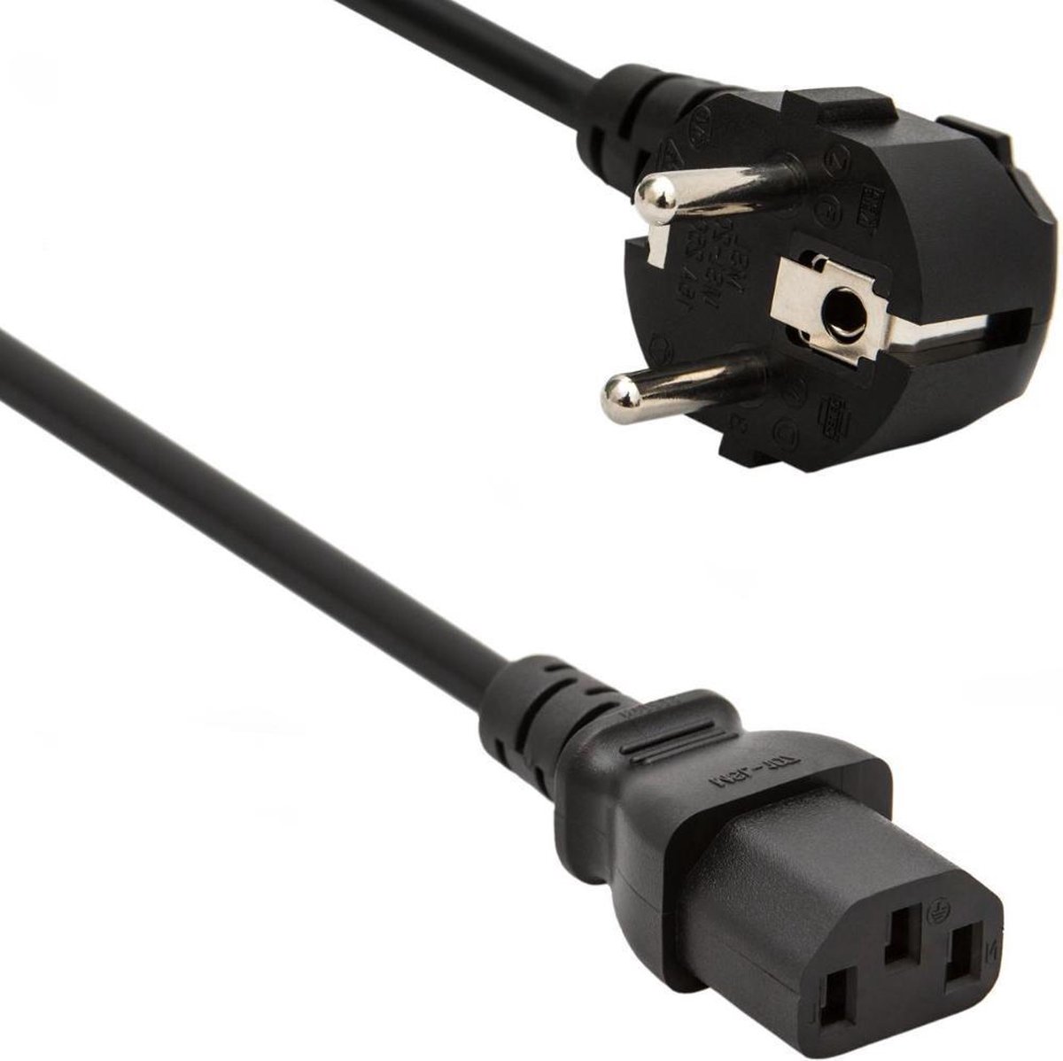 C13 apparaatsnoer - 10A - 10 meter - Zwart - Allteq