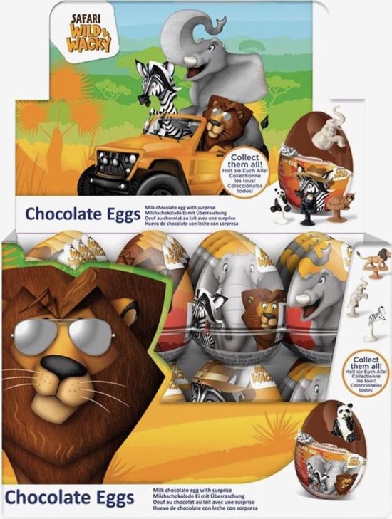 Pessimistisch Hubert Hudson browser Safari chocolade verrassing eieren- 24x 20 gram | bol.com