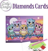 Dotty Designs Cards - Kitschy Owls - uilen - kaart - diamond painting