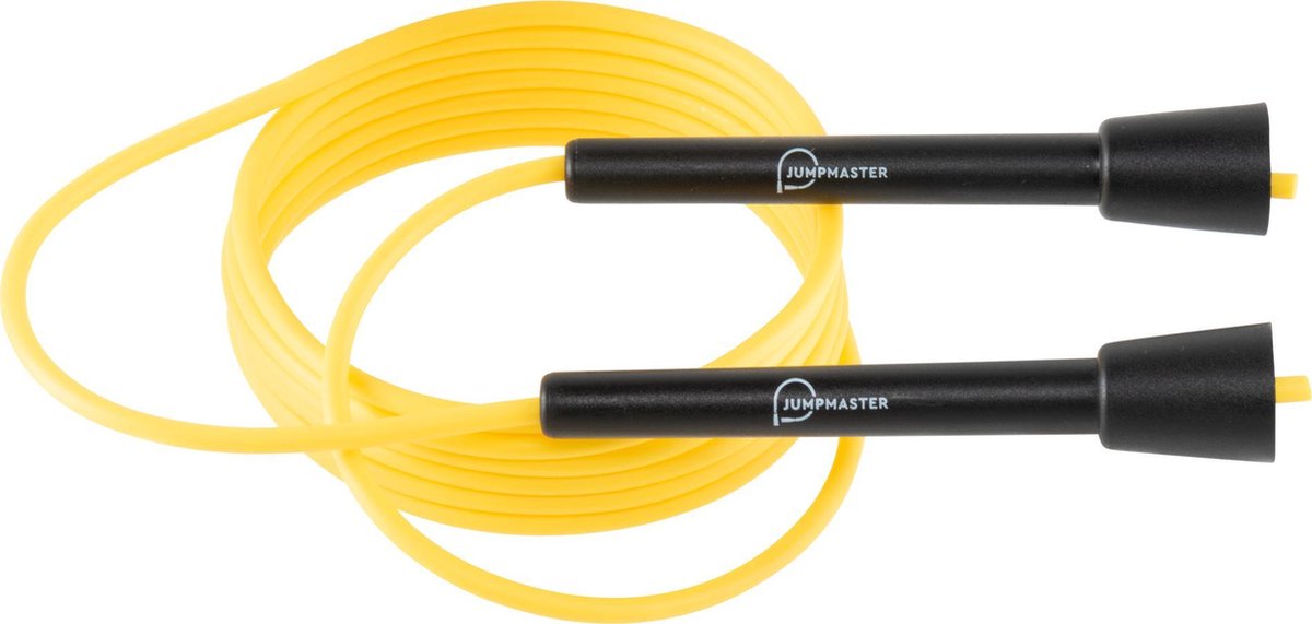 JumpMaster Speed Rope Floyd - springtouw (black & yellow) 11ft (335cm) - ⌀5mm - 110gr - jump rope