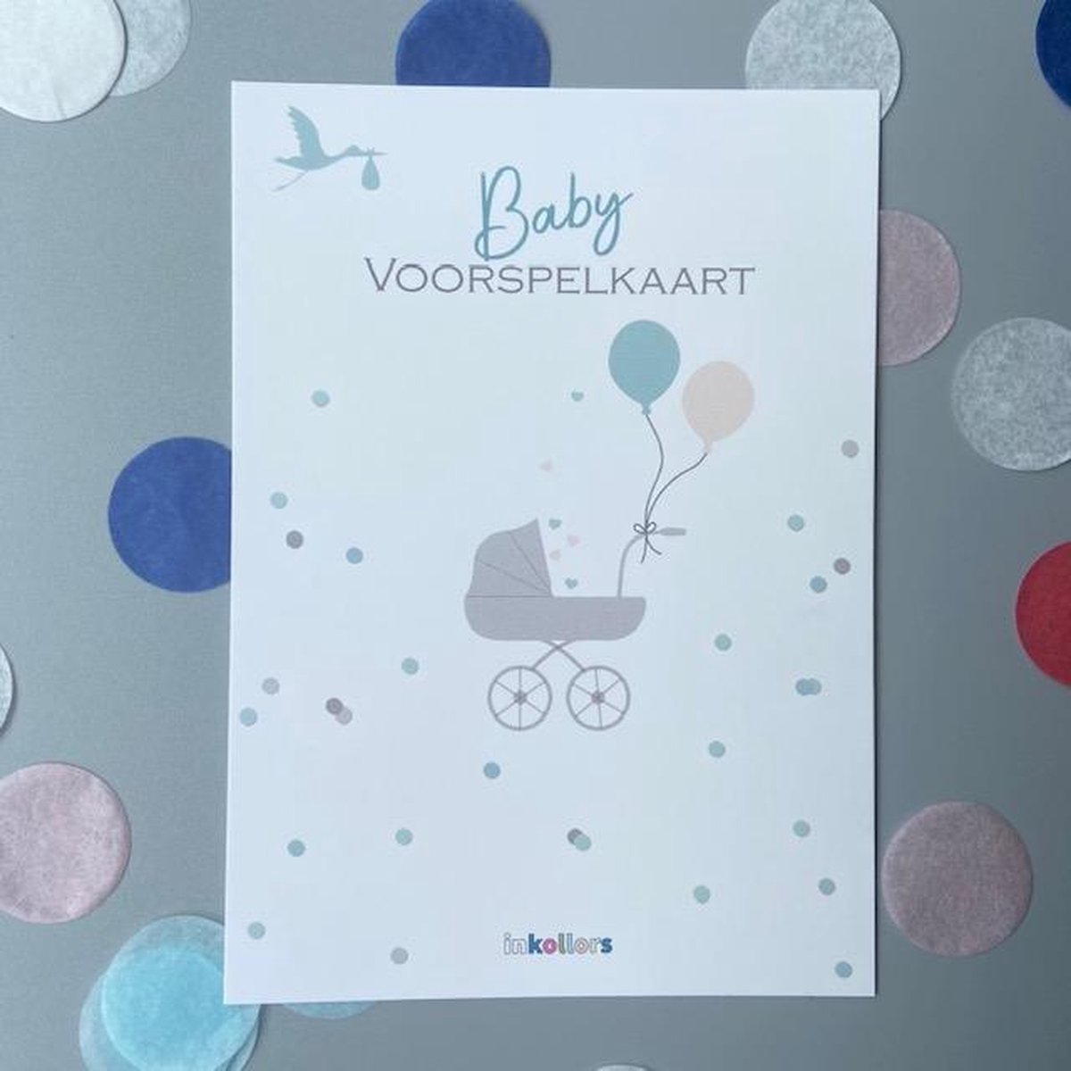 Babyshower invulkaart - baby - voorspelkaart - invulkaart - babyshower ...