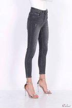 Broek Dulani hoge taille grijs used details 02