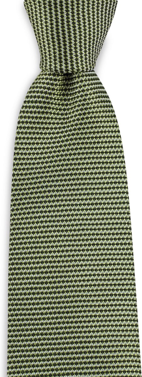We Love Ties - Stropdassen - Stropdas Dapper Dave - zwart / groen / wit